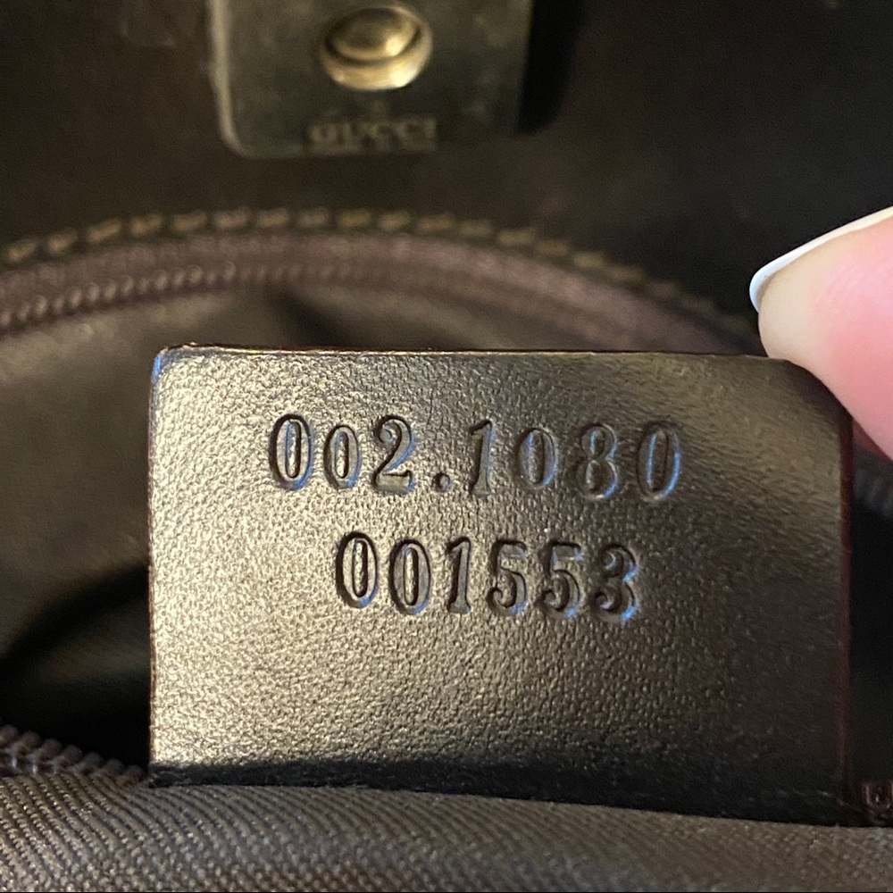 SOLD Authentic Gucci Monogram Hand Bag - Picture 9 of 14